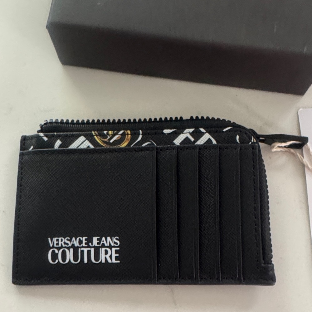 Versace Jeans Couture Black, White and Gold Card Holder - Picture 4 of 16